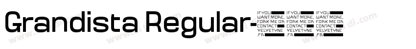 Grandista Regular字体转换